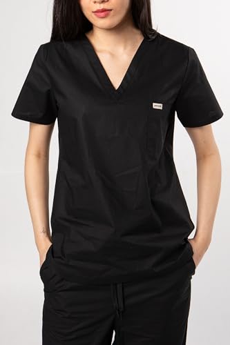 Organic Cotton Scrub Top, V-Neck, Unisex, XS-XXL3