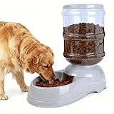 Automatic Dog Feeders,3 Gallon Capacity Gravity Food Dispenser for Large Dogs,Automatic Dog Feeder Large Breed, Pet Feeder Station Food Dispenser