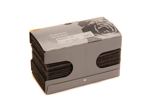 Mirka 18-118-448 25 pieces 4 1/2-Inch by 9-Inch Ultra Fine Scuff Pads (Grey) 1500 grit