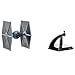 Hot Wheels Star Wars Starships Select, Premium Replica of Tie Fighter, Moveable Parts, Premium Stand, Gift for Adult Collectors, 1:50 Scale