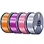 1kg*4 Silver+pink+purple+orange