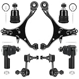 8PCS Front Lower Control Arm with Ball Joints for Honda Civic 2001-2005 (Not for SI models), Suspension Kit K640288 K640287 K90332 K90454 K90455 ES3581