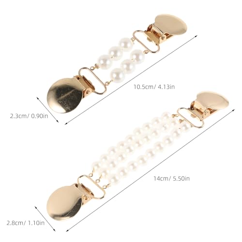 Pince pour cardigan en perles fermoir rétro chic pour pull et robe - 4