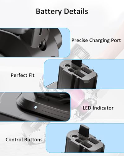 25.2v 5000mAh Replacement for V11 Battery Compatible with V11 SV15 SV16 SV22 970425-01 (Not Suitable for The V11 SV14 Screw in Mode)