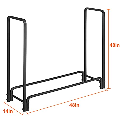 Torack Outdoor Firewood Racks Cover 4Ft, Log Rack, Waterproof Wood Pile Cover, Firewood Log Rack Cover, Oxford Heavy Duty Outdoor, All-Weather Protection For Fire Wood Storage #TOP2
