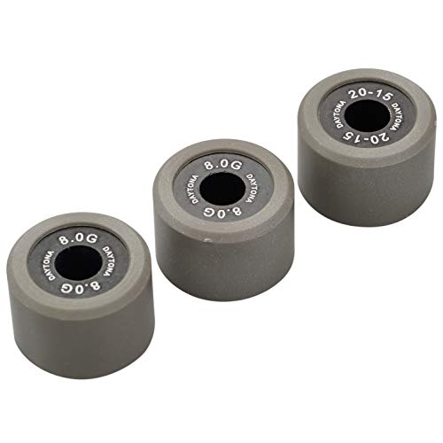 デイトナ バイク用 DWR ウエイトローラー φ20×15mm 8.0g 方向指定なし 3個セット 90506