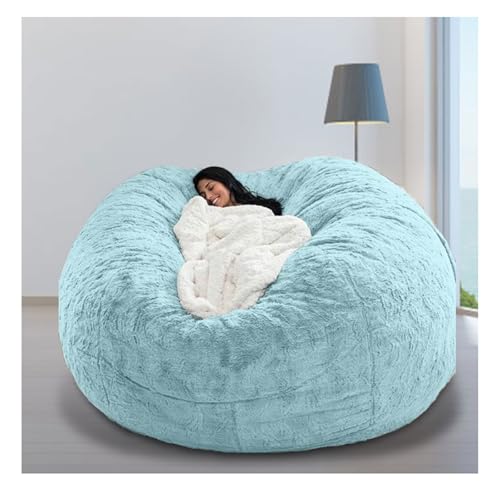 Puff Gigante Gamer 5/6/7ft Bean Bag Chair o Cojin de Suelo Resistente y Cómodo Puff Exteriores Terciopelo (Sin Relleno) Fiesta de Muebles de salón