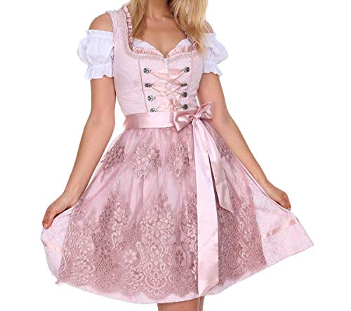 Lifos 0600 Dirndl Germandress 3Tlg. Oktoberfest Gr.34 bis 52 !ORIGINAL (Rosa, 38) Cover