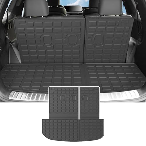 powoq Cargo Liner Compatible with 2020-2025 Hyundai Palisade Backrest Mat TPE Behind 3rd Row...