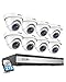 Produktbild ZOSI 16CH 1080P Überwachungskamera Set Aussen, 2TB DVR mit 8X 2MP Überwachungskamera, Bewegungserkennung Alarm, IR Nachtsicht, Wasserdicht