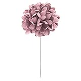Breite: 4cm / 1,5 Zoll Gazechimp Rosa Kunstperle Blume Ansteckblume Stick Brosche Corsage Anstecknadeln - Lila B