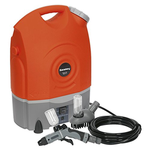 Sealey PW1712 Rechargeable Pressure Washer, 12V, 17L Capacity, Grey/Orange