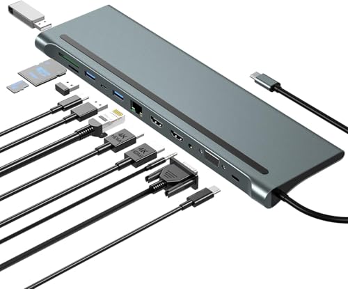 Image of jasifs USB Docket Station (12-in-1 USB C Hub)