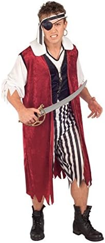 Amazon 海賊 パイレーツ ベルベット ベスト 衣装 コスチューム コスプレ 大人男性用 サイズ One コスプレ 仮装 通販