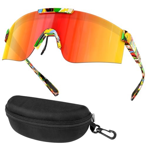 Ambienden Gafas Ciclismo Para Hombre Y Mujer - Gafas Running Polarizadas Con ProteccióN Uv400 - Gafas De Sol Deportivas Ligeras Para Esquiar, Hacer Senderismo, Pescar Y Jugar Al Golf