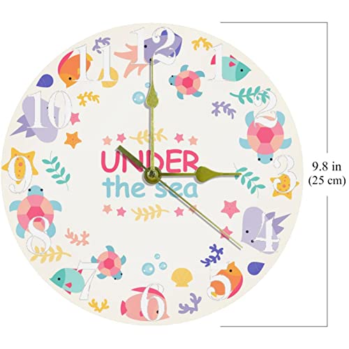 Horloge murale ronde à quartz pour optimiser la concentration au bureau et à l'école - 7