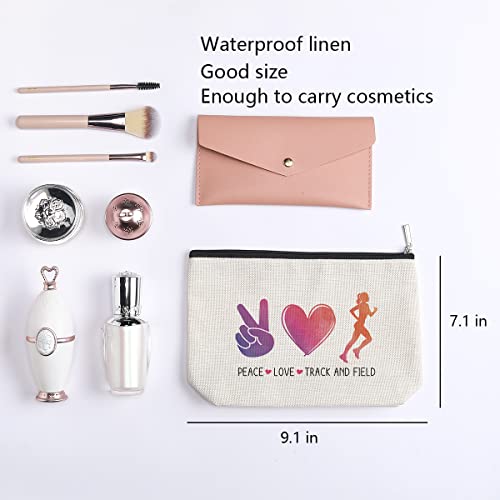 kdxpbpz Running Gifts Running Bag for Women Travel Pouch Running Lovers Gifts for Coach Christmas Birthday Gifts for Running Gym Sport Runner Marathon Cycling Lover - Peace Lover Track and Field