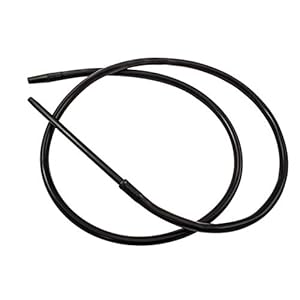 Shisha slang incl. veer en mondstuk van premium materialen (Zwart)