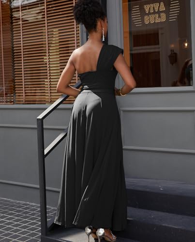Voghtic Elegant Dresses for Women Formal One Shoulder A-Line Evening Gowns Party Cocktail Dress4