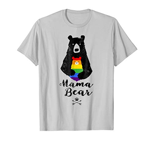 LGBT Mom Mama Bear LGBT Shirts Mothers Gift Rainbow Shirt