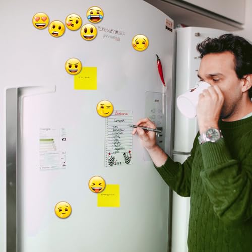 16 imanes decorativos para refrigerador estilo Emoji miniatura 5