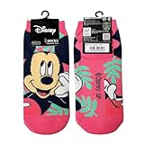 [スモール・プラネット] ミッキーマウス[女性用靴下]レディースソックス/葉っぱ ディズニー