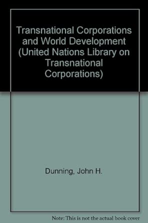 Transnational Corporations and World Development-Wow! eBook