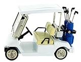 5 cm x B9 Mini Novelty Quarz Wecker für Sammler - Golfauto crème-silberfarben 0610