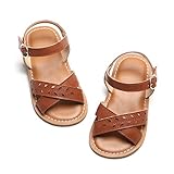 Girls Brown Sandals - Toddler Girl Dress Shoes Size 10 Toddler