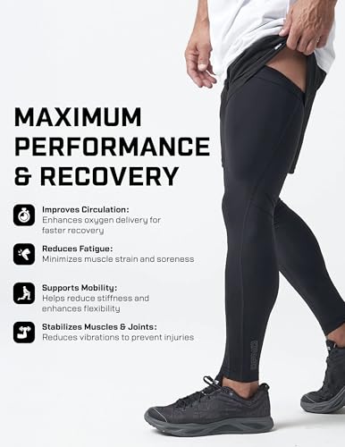 DFND Unisex Recovery Rx Compression Leg Sleeves (2 Pack) – For Injury Relief, Recovery & Enhanced Performance – Made in USA3