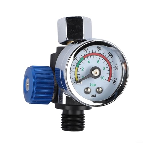 Image of HomeVortex Air Regulator Gauge, with In-line Oil Water Trap Filter,12.5mm Copper Pneumatic Tool Accessory, for Airbrush Spray Painting