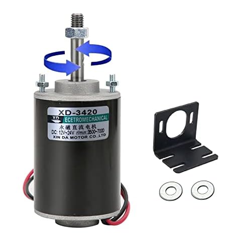 Mini Elektromotor 12 V/24V Dauermagnet DC Motor Hochgeschwindigkeit Niederige Lärm Für DIY Generator ideal für CW/CCW Cover