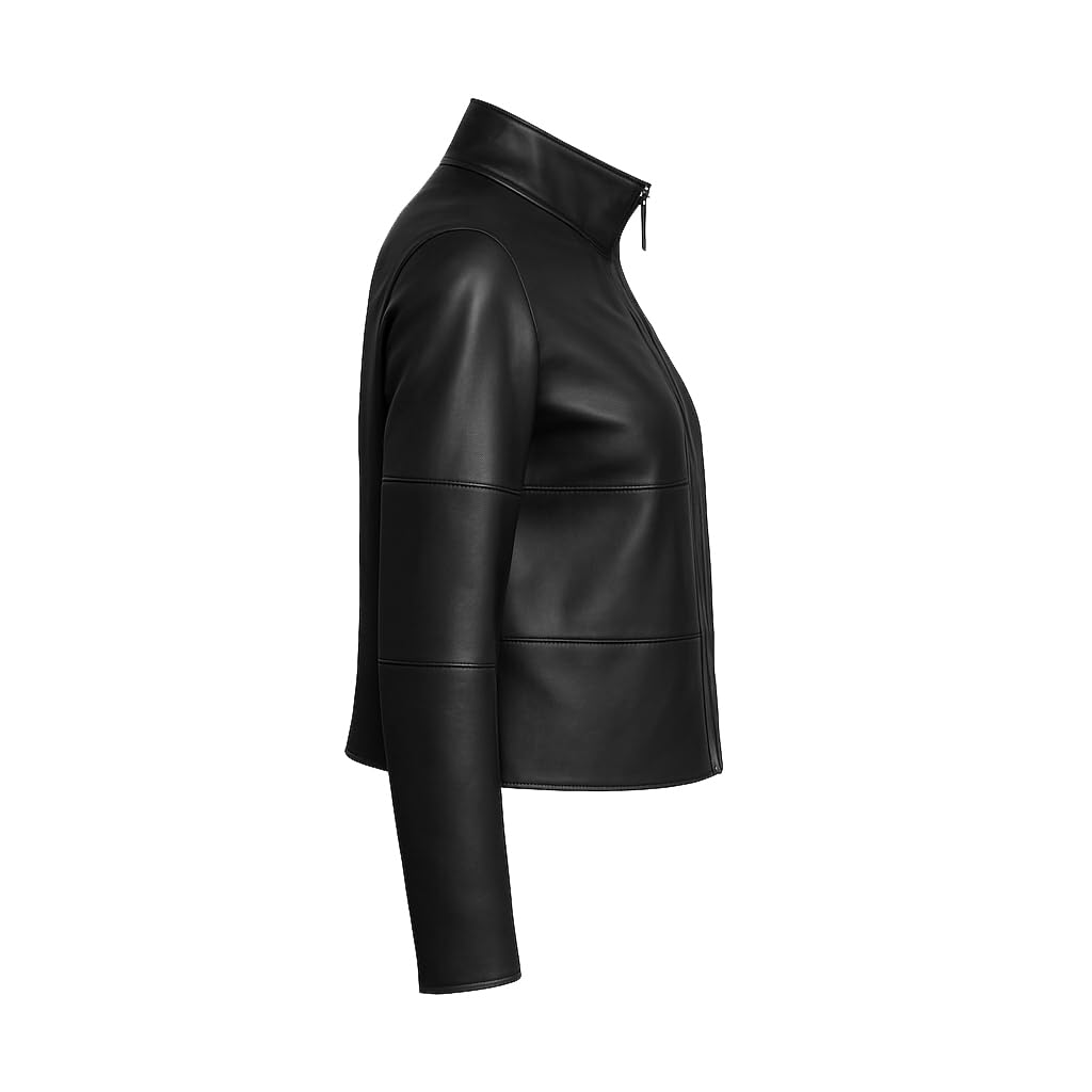 Zerimar Chaqueta de Cuero para Mujer | Piel Natural Auténtica | Prenda Elegante y Cómoda con Diseño Moderno | Ideal para Uso Diario o Salidas Especiales