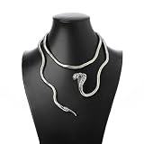 Blindery Punk Snake Necklace Multi-Purpose Choker  Adjustable Snake Bracelet for Halloween Party (si
