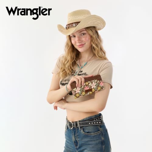 Image of X Wrangler Floral Wallet Womens Bifold Credit Card Holder Clutch