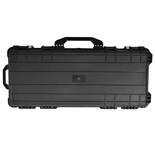 [ダイセイ]ガンケース975 アタッシュ型ハードケース 大型 [100サイズ ブラック 975×440×160mm]プラスチック 鍵なし ブロッククッション 持ち運び サバゲ― イベント 収納 保管 AG-8583（Amazon）