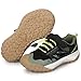 UOVO Boys Hiking Shoes Waterproof Running Fashion Sneakers Breathable Lightweight Non-Slip Outdoors Trekking Sports Army Green,Little Kid 2
