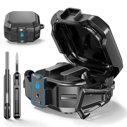 Coque Samsung Galaxy Buds 4 Pro avec verrouillage sécurisé CCXNAS et kit de nettoyage pour homme