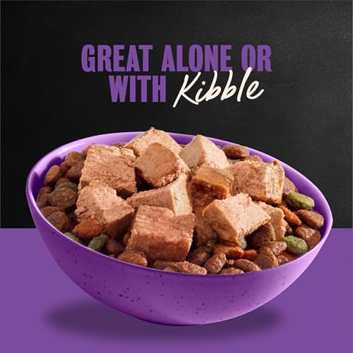 Image of Cesar Classic Loaf in Sauce Wet Dog Food, Grilled Chicken, 3.5 oz, 24 Count | Made in USA, Real chicken #1 ingredient, slow-cooked tender texture, no fillers or artificial flavors, easy peel trays