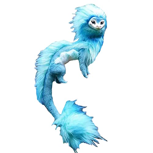 Dapnha Animal Dragons & Dragon Plush Toys & Stuffed Animal Toys & Plush Dolls & Worms In A Maze & Worm Animals & Long Beaked Pixies & Cute Plush Blue Dragon Handmade Decorations (Blue) #TOP5