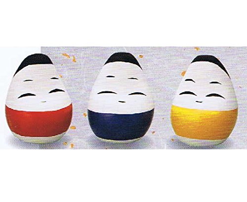 玩具　起き上がり小法師　2個 起上り小法師（2個セット）金銀 福 日本のお土産会津張子