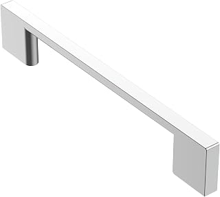 Alzassbg 5" Polished Chrome Cabinet Pulls and Handles 10 Pack, AL3051CP