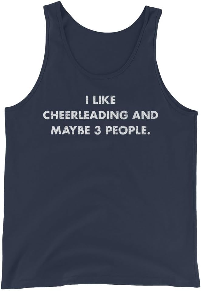 Cheerleading Tank Top, I Like Cheerleading and Maybe 3 People #25D76