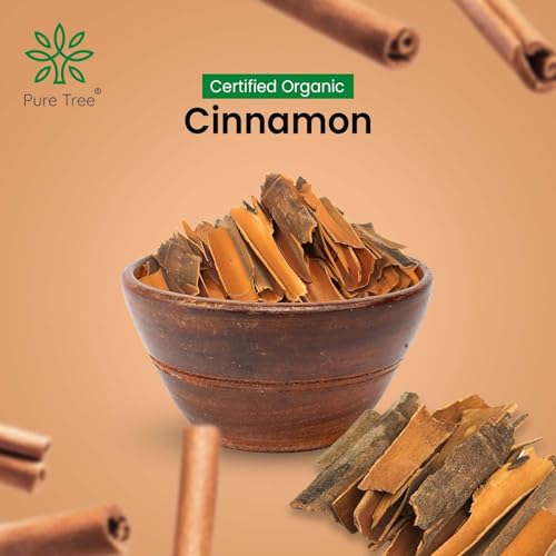 Image of Pure Tree Certified Organic Dalchini Whole | 850 g | Cinnamon Stick | Cinnamon Bark | Spices Whole | Garam Masala | Sweet Aroma & Flavour