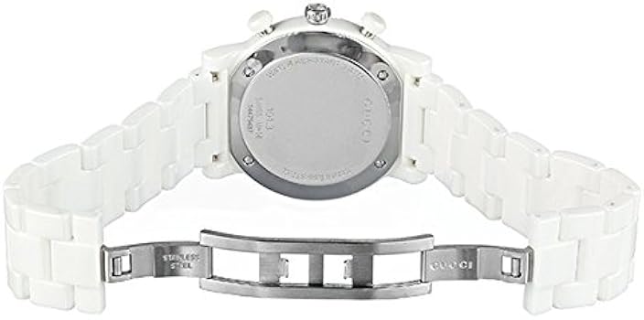 Amazon.co.jp: GUCCI YA101353 White Ceramic G Bezel G-Chrono Collection  Chronograph Men's Women's Watch Unisex Watch, Bracelet Type : Clothing,  Shoes \u0026 Jewelry