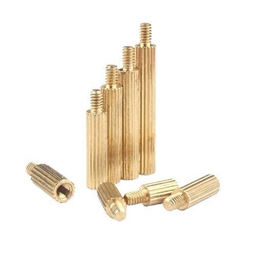 Perno de cobre M2 circular recto macho hembra para separación de placas PCB 40pcs 7
