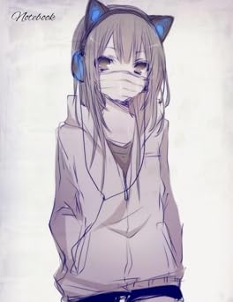 Notebook Anime Cat Girl College Ruled