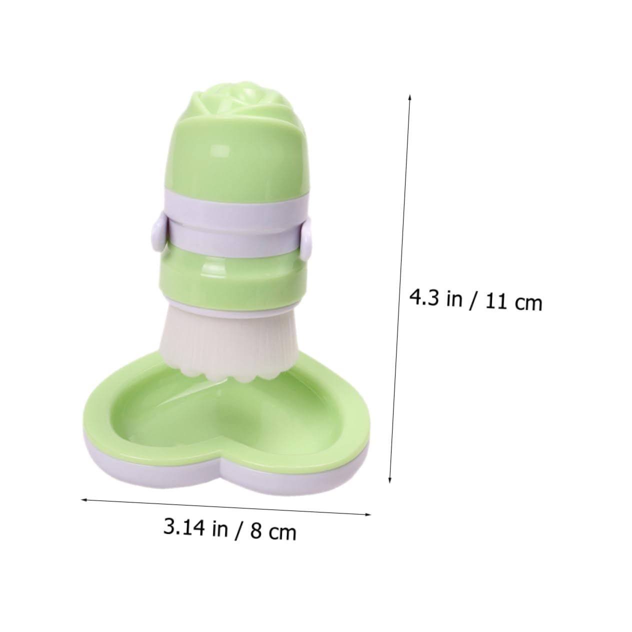 PartyKindom Highly Skin Friendly Portable Facial Brush Double-Head Face Cleansing Brush Tool for Deep Cleaning