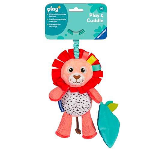 Ravensburger Play+ Shake & Rattle - Lion | Bright Colors & Rattle Sounds | Engages Auditory & Visual Skills | On-The-Go Play