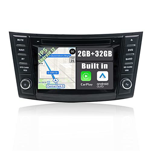 YUNTX Android 10 Autoradio Compatible avec Suzuki Swift/Eritiga(2012-2017) - GPS 2 Din - Caméra arrière & MIC Gratuits - Soutien Dab+ / Commande au Volant /4G / WiFi/Bluetooth 5.0 / Mirrorlink 